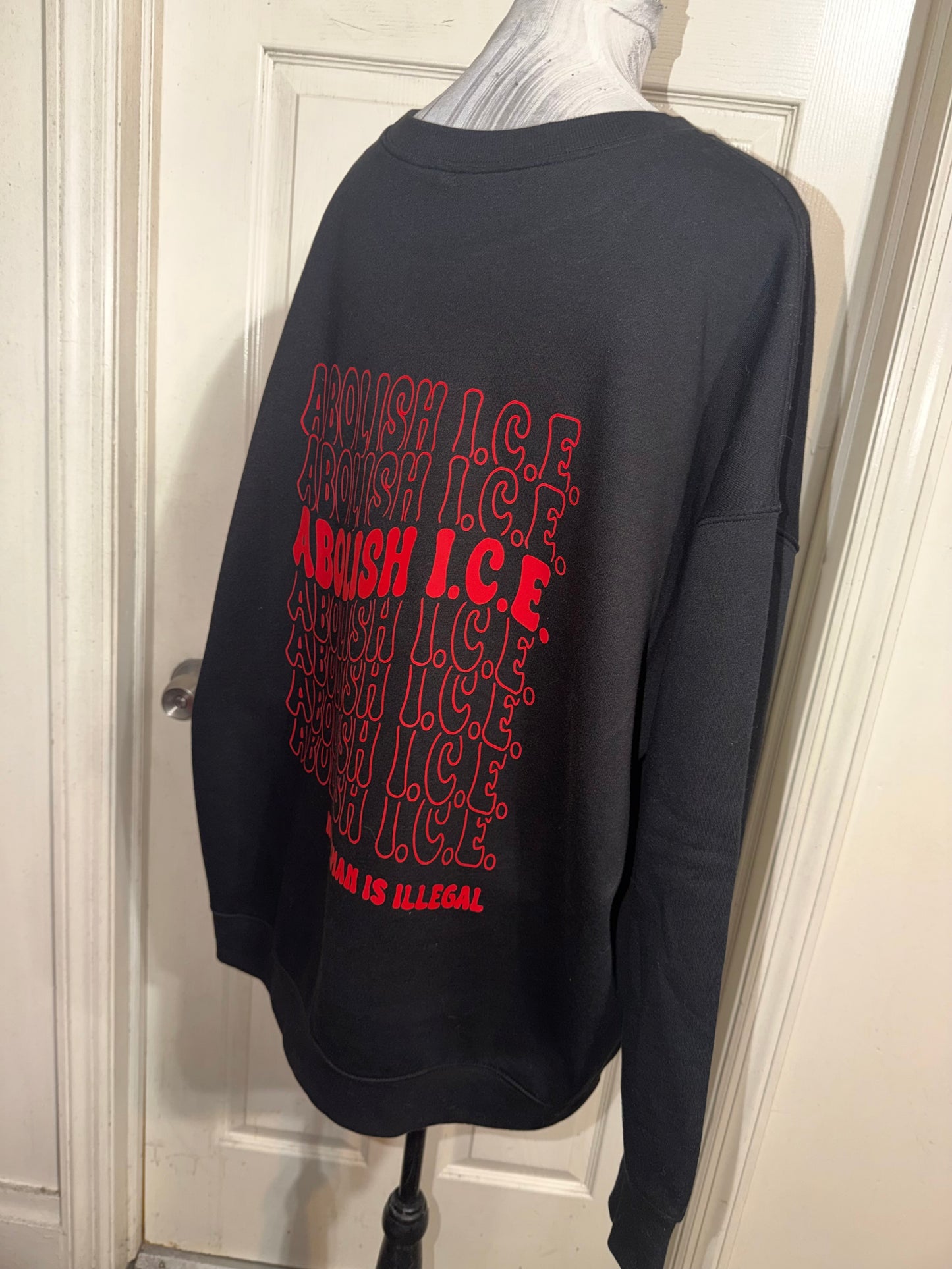 Abolish ICE Double Sided Oversized Tee or Sweatshirt