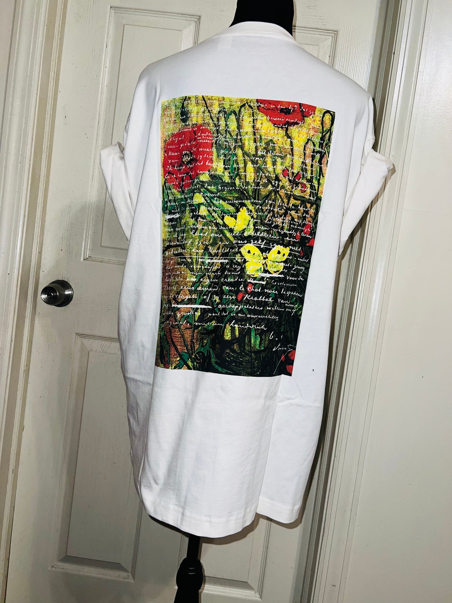 Vincent Van Gogh Double Sided Distressed Tee