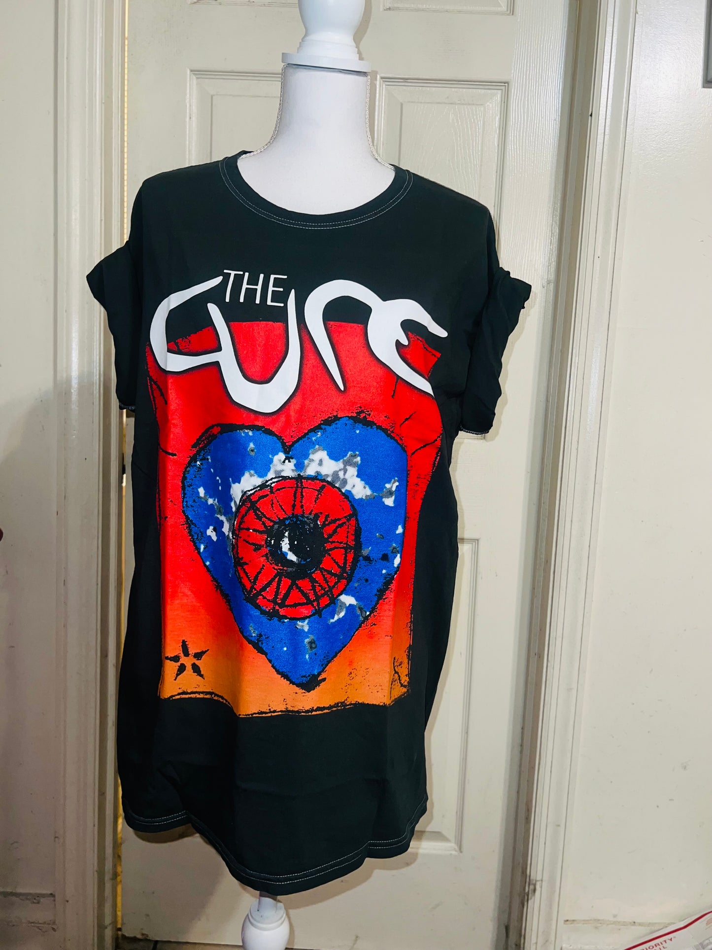 The Cure Oversized Distressed Tee