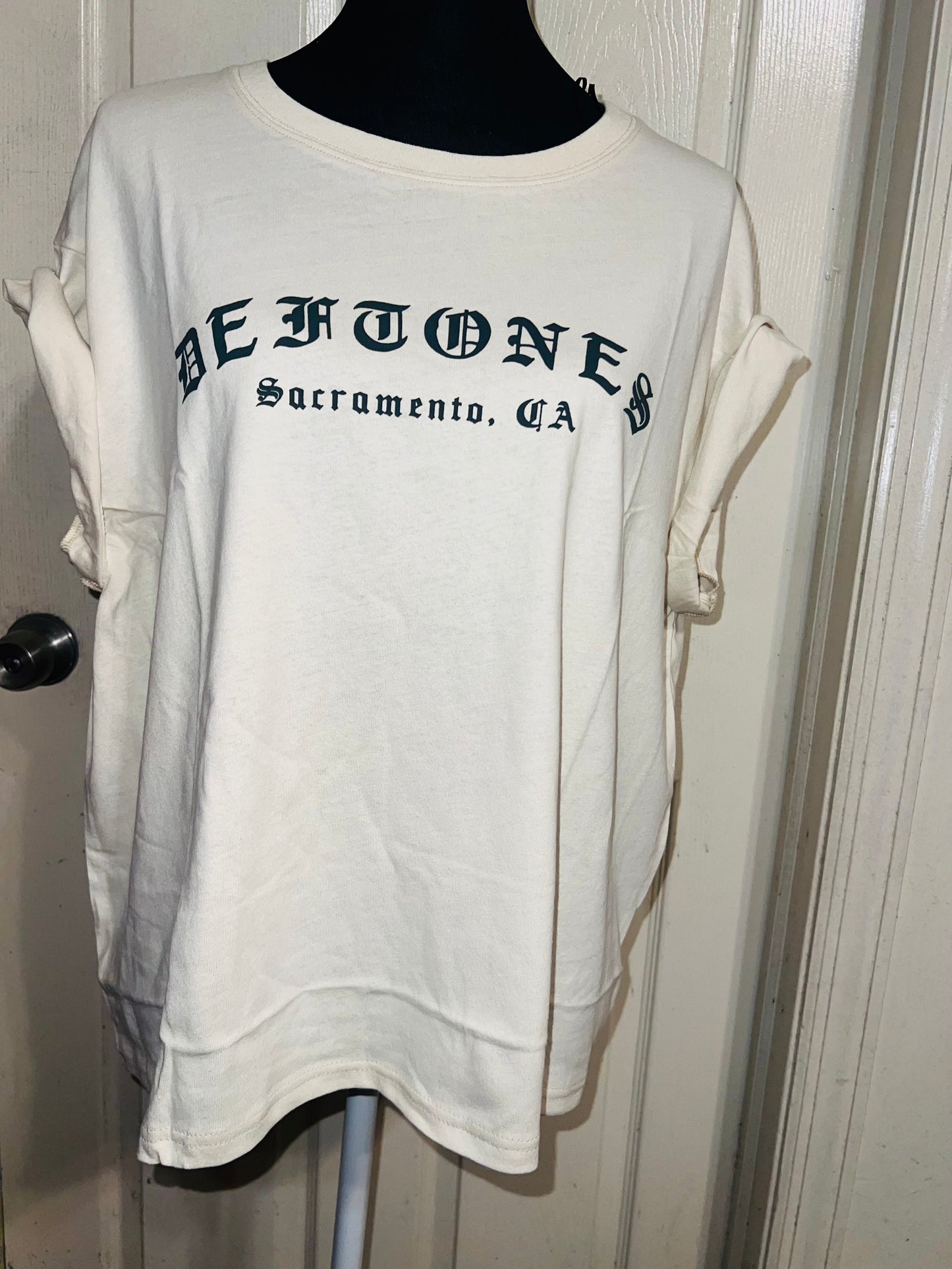 Deftones Oversized Distressed Tee