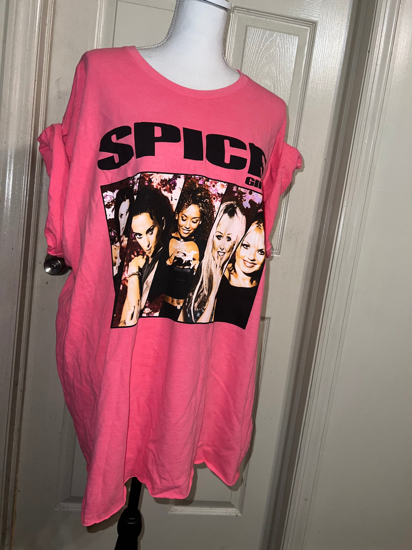 Spice Girls Oversized Distressed Tee