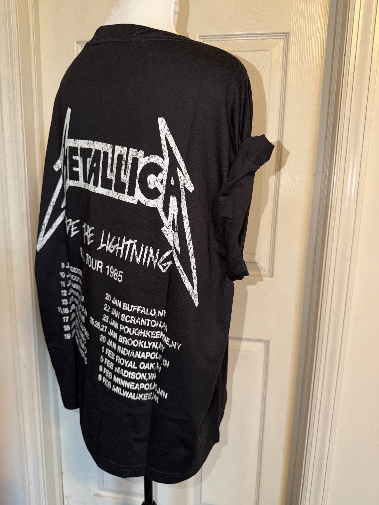 Metallica Double Sided Oversized Distressed Tee