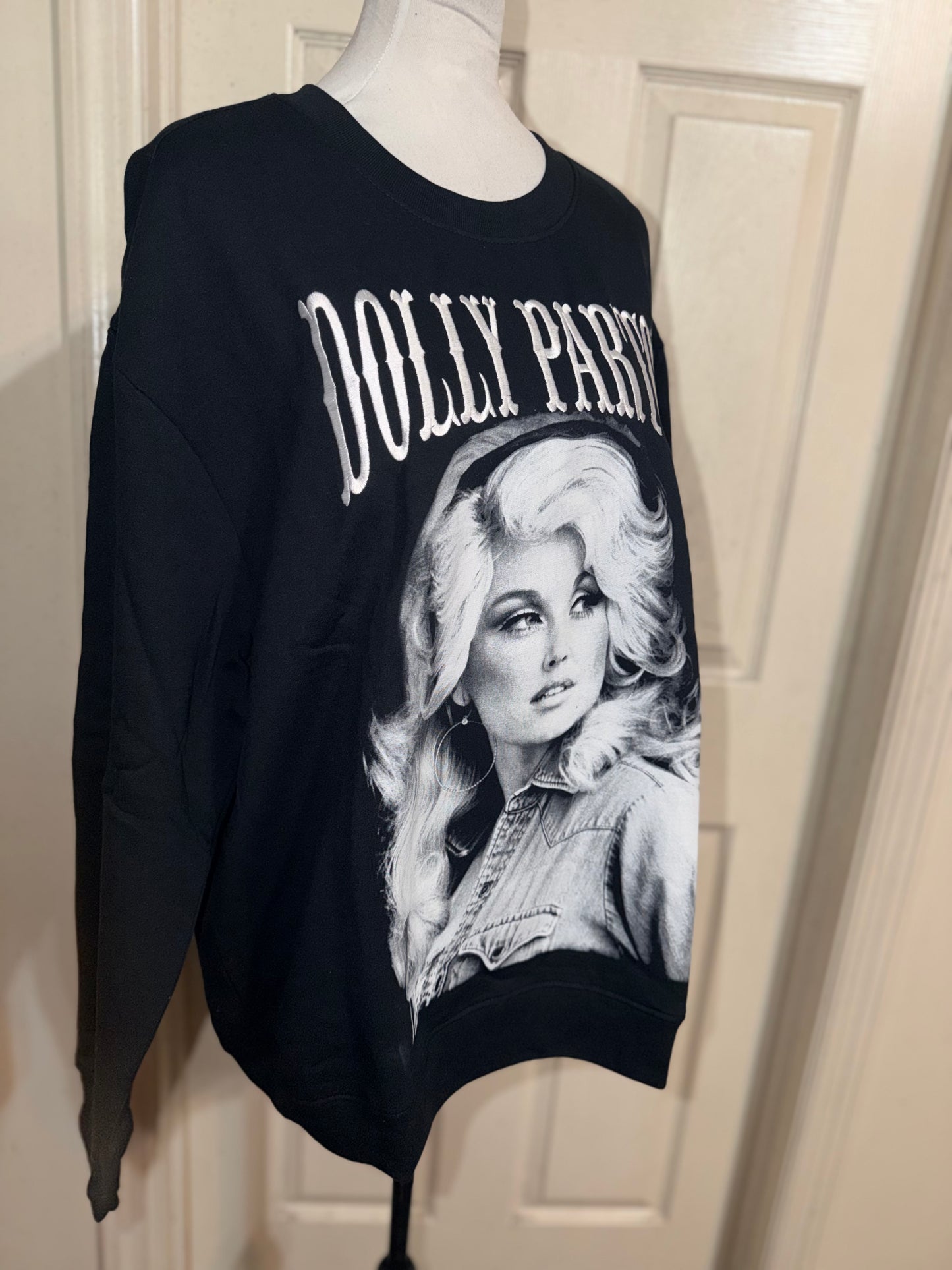 Dolly Parton Oversized Distressed Sweatshirt