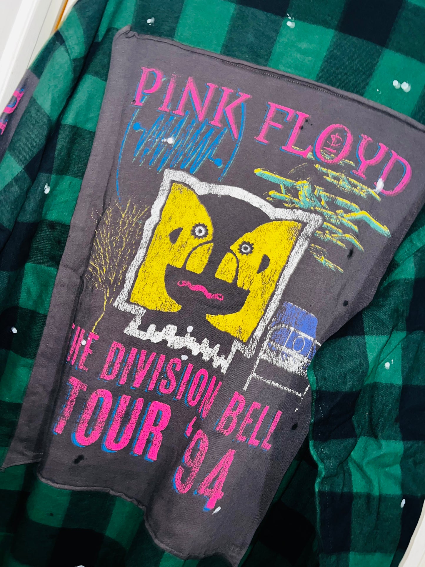 Pink Floyd Flannel 94 Tour with Back Patches/Patches
