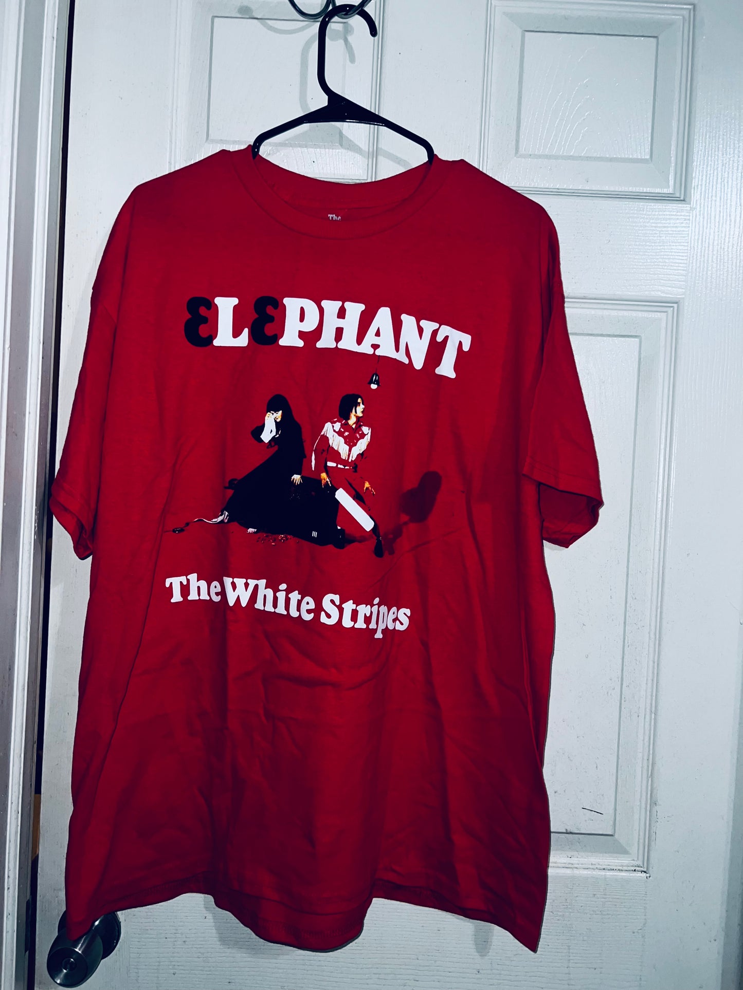 The White Stripes Oversized Distressed Tee