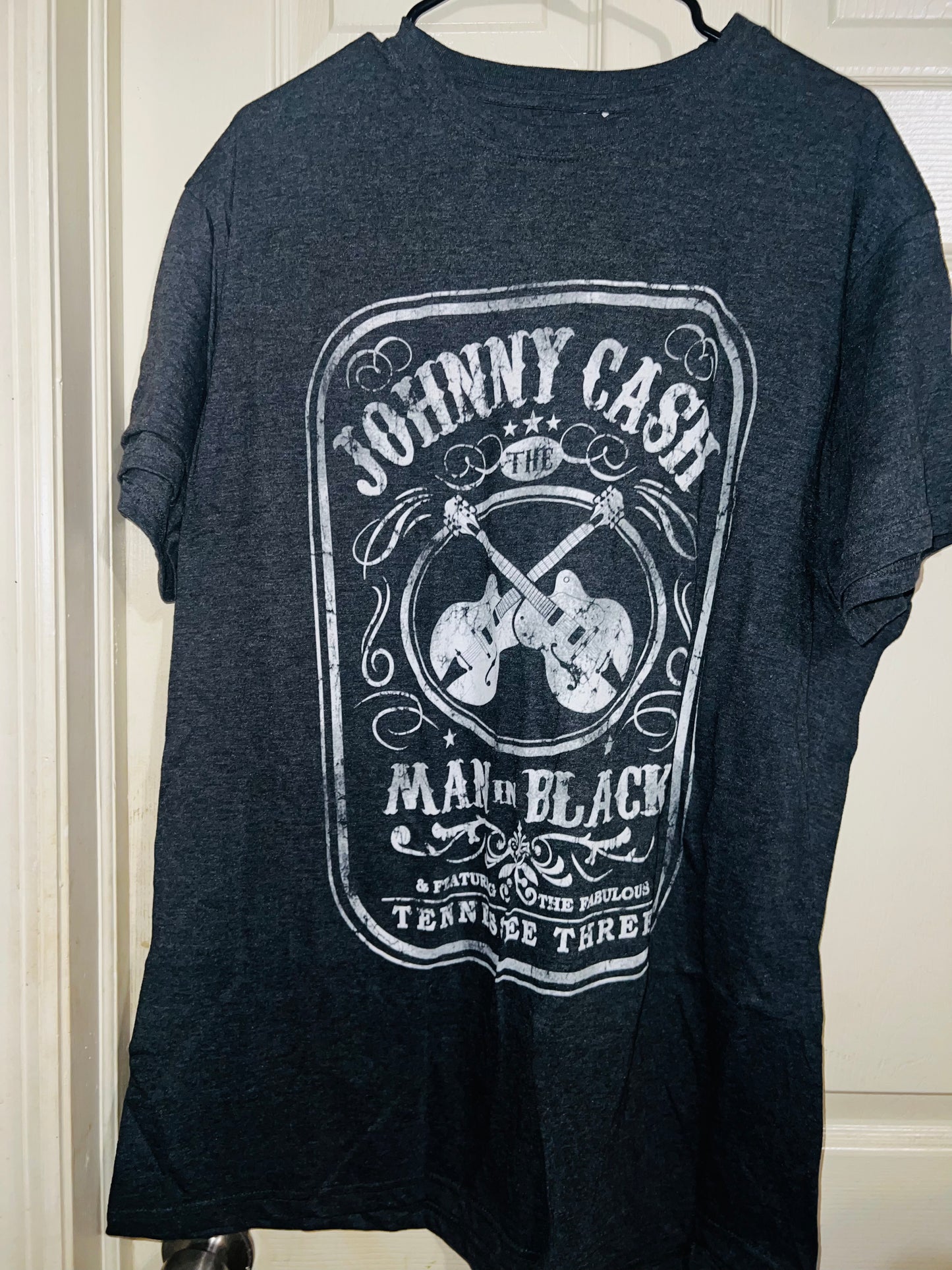 Johnny Cash Oversized Distressed Tee