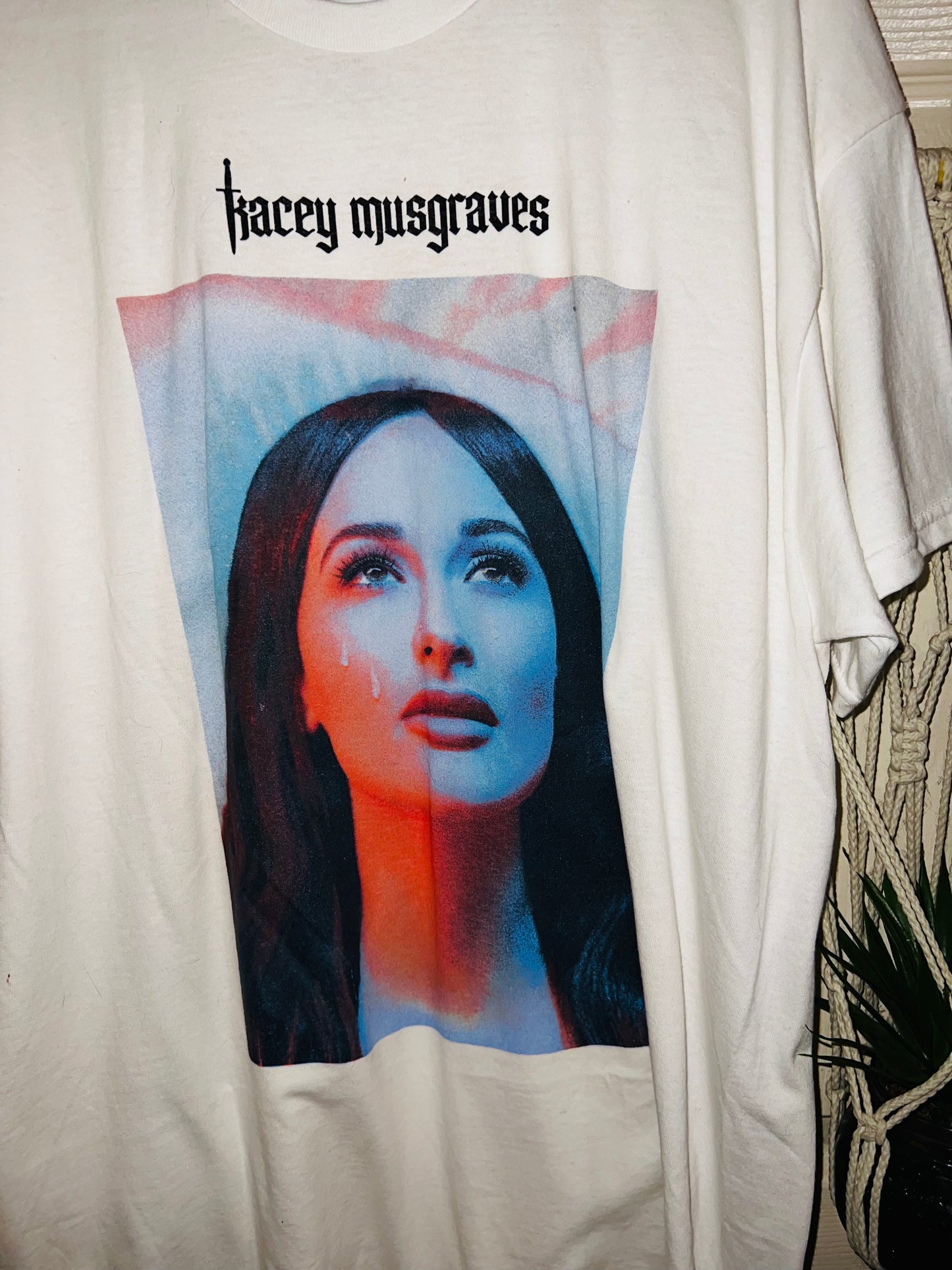 Kasey Musgraves Oversized Distressed Tee