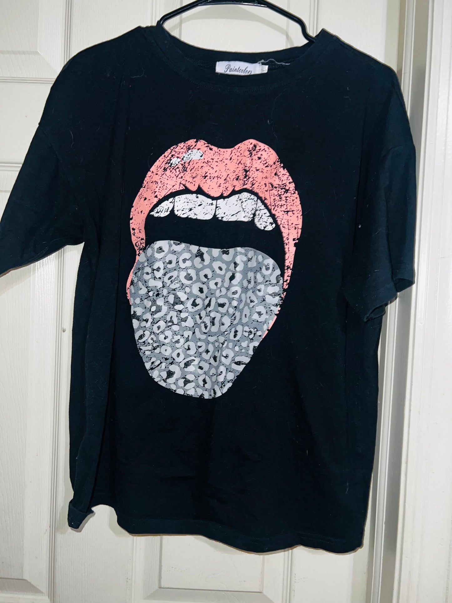 Rolling Stones Inspired Distressed Tee