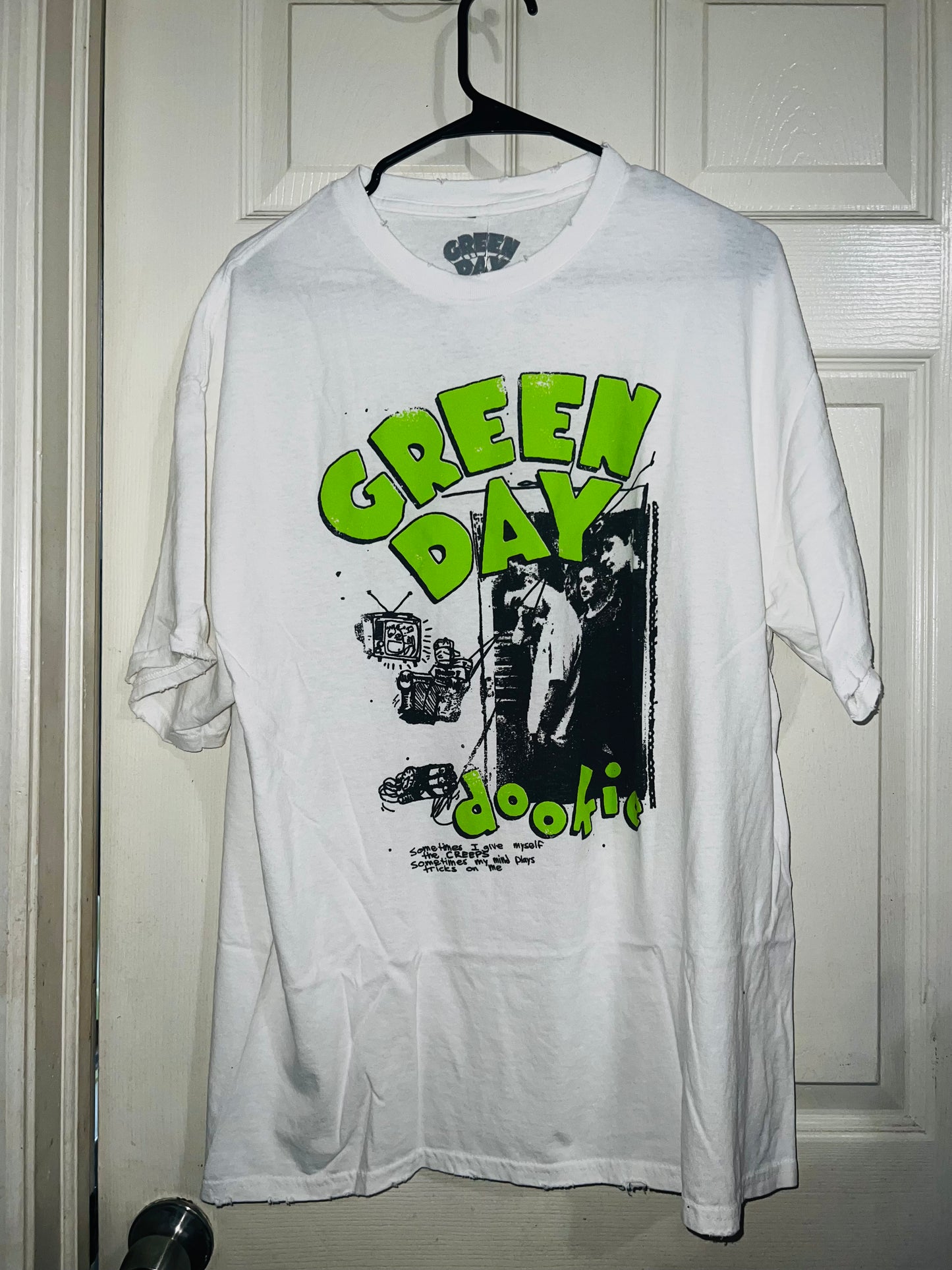 Green Day Dookie Oversized Distressed Tee