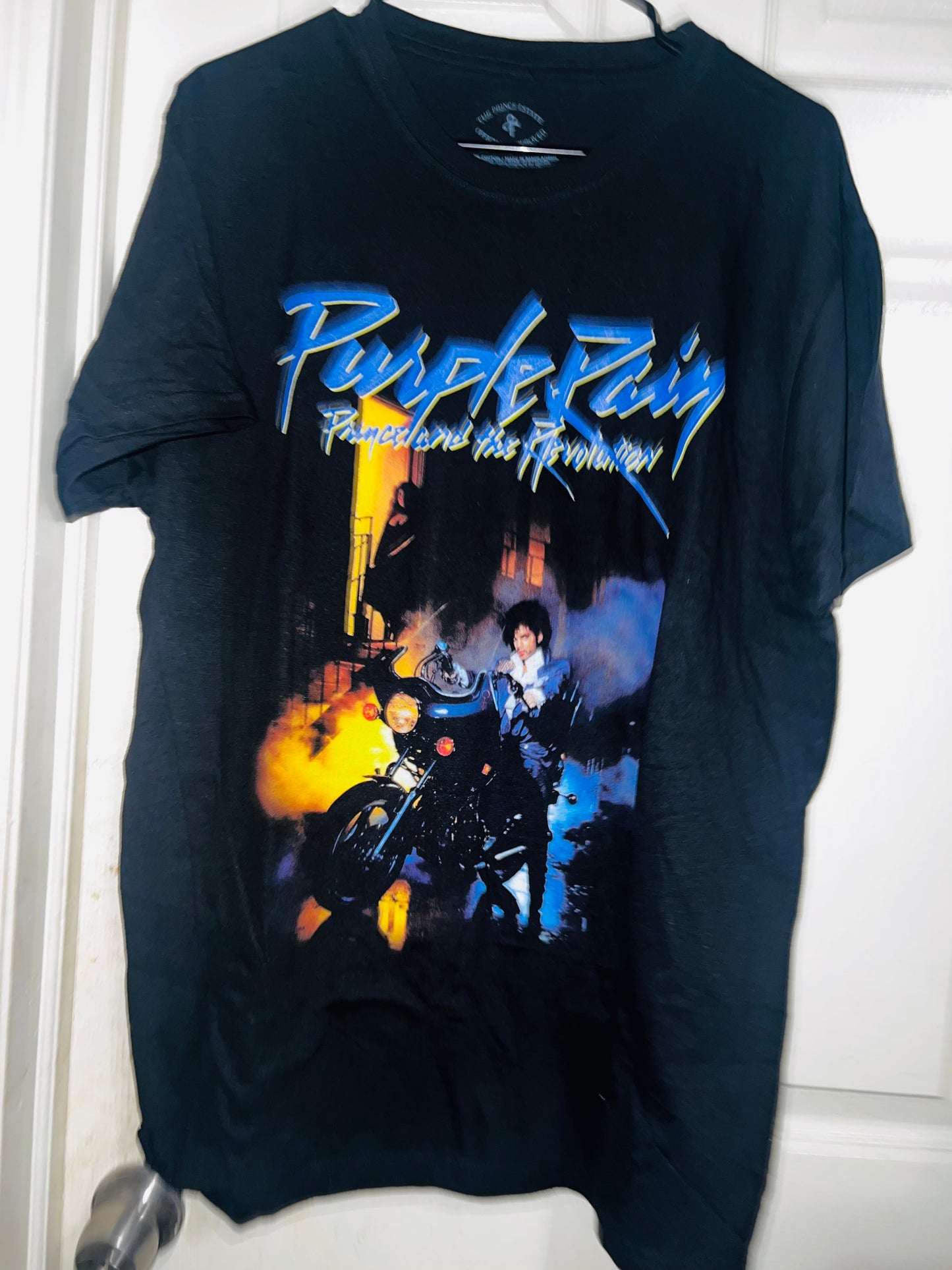 Prince “Purple Rain” Oversized Distressed Tee