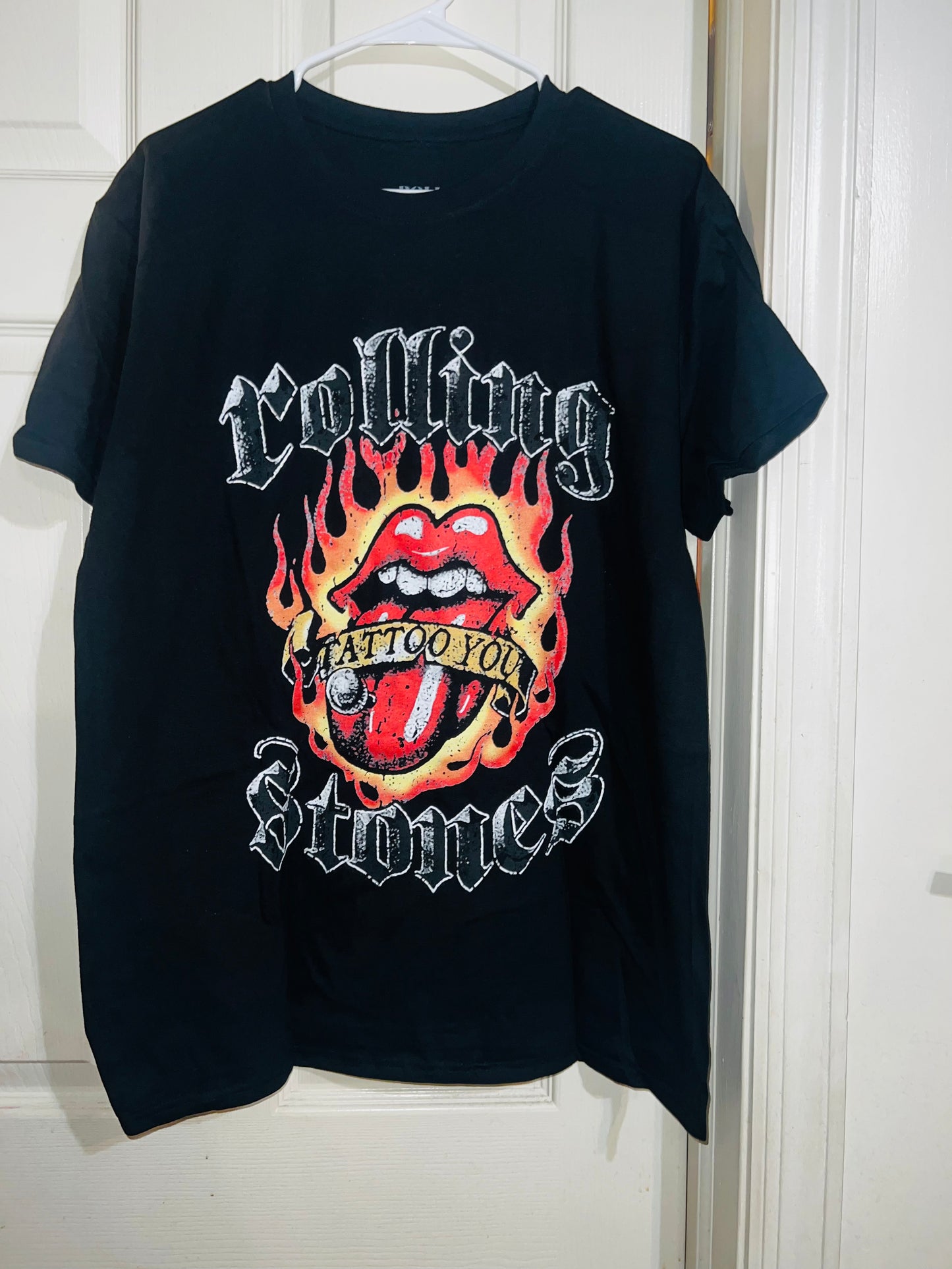 Rolling Stones “Tattoo You” Oversized Distressed Tee