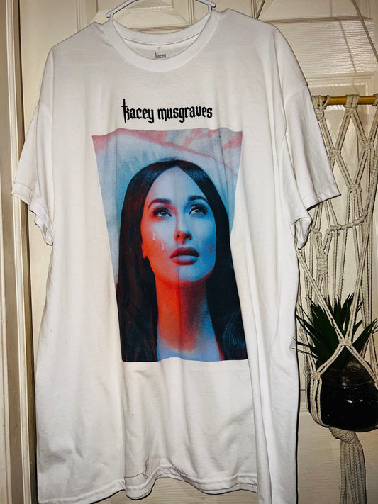 Kasey Musgraves Oversized Distressed Tee