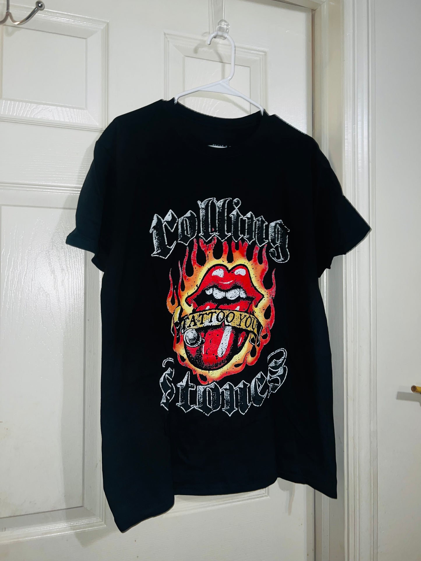 Rolling Stones “Tattoo You” Oversized Distressed Tee