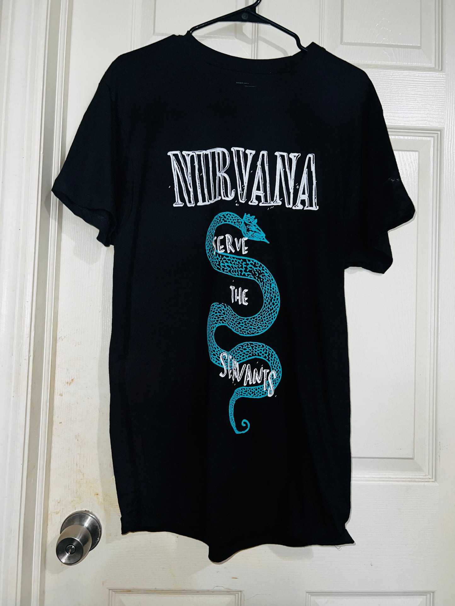 Nirvana “Servants” Oversized Distressed Tee