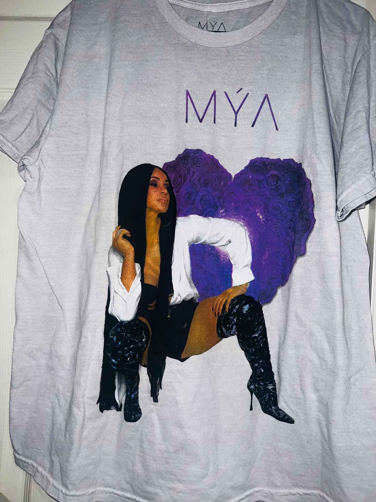 Mya Oversized Distressed Tee