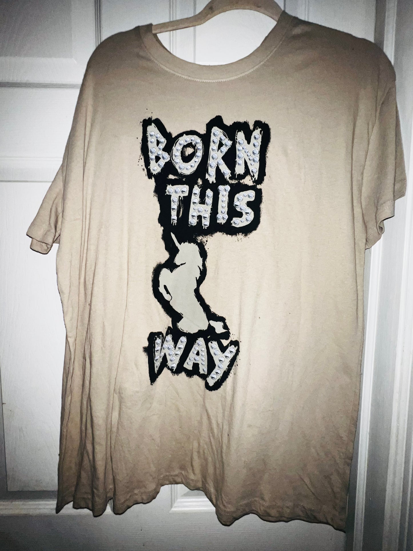 Lady Gaga Born This away Distressed Tee.