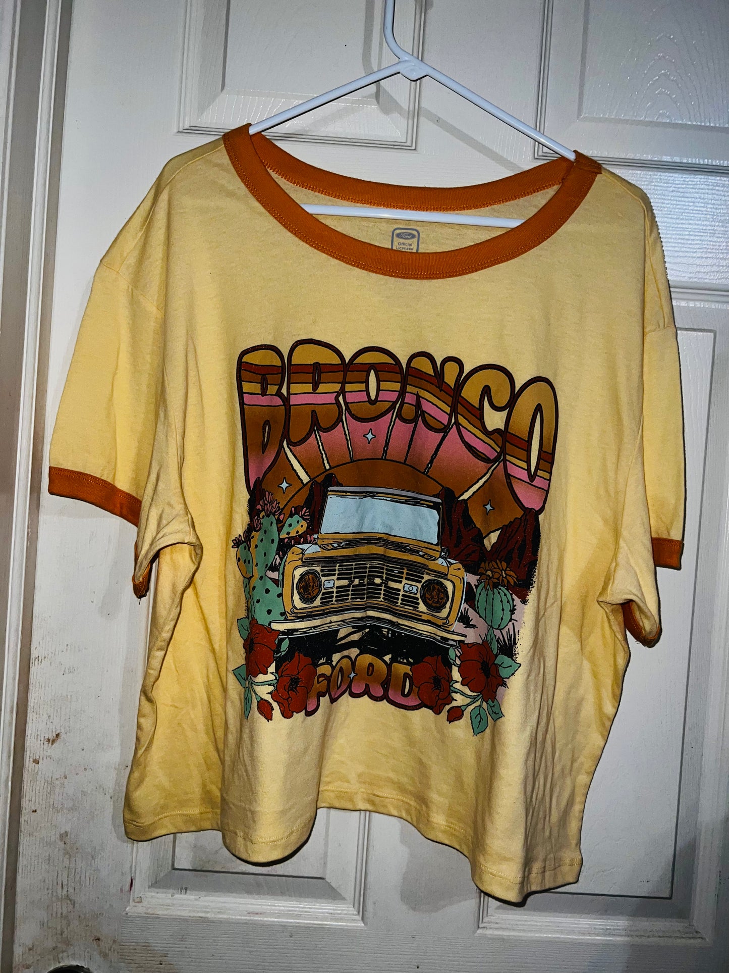 Ford Bronco 60’s Style Oversized Distressed Tee