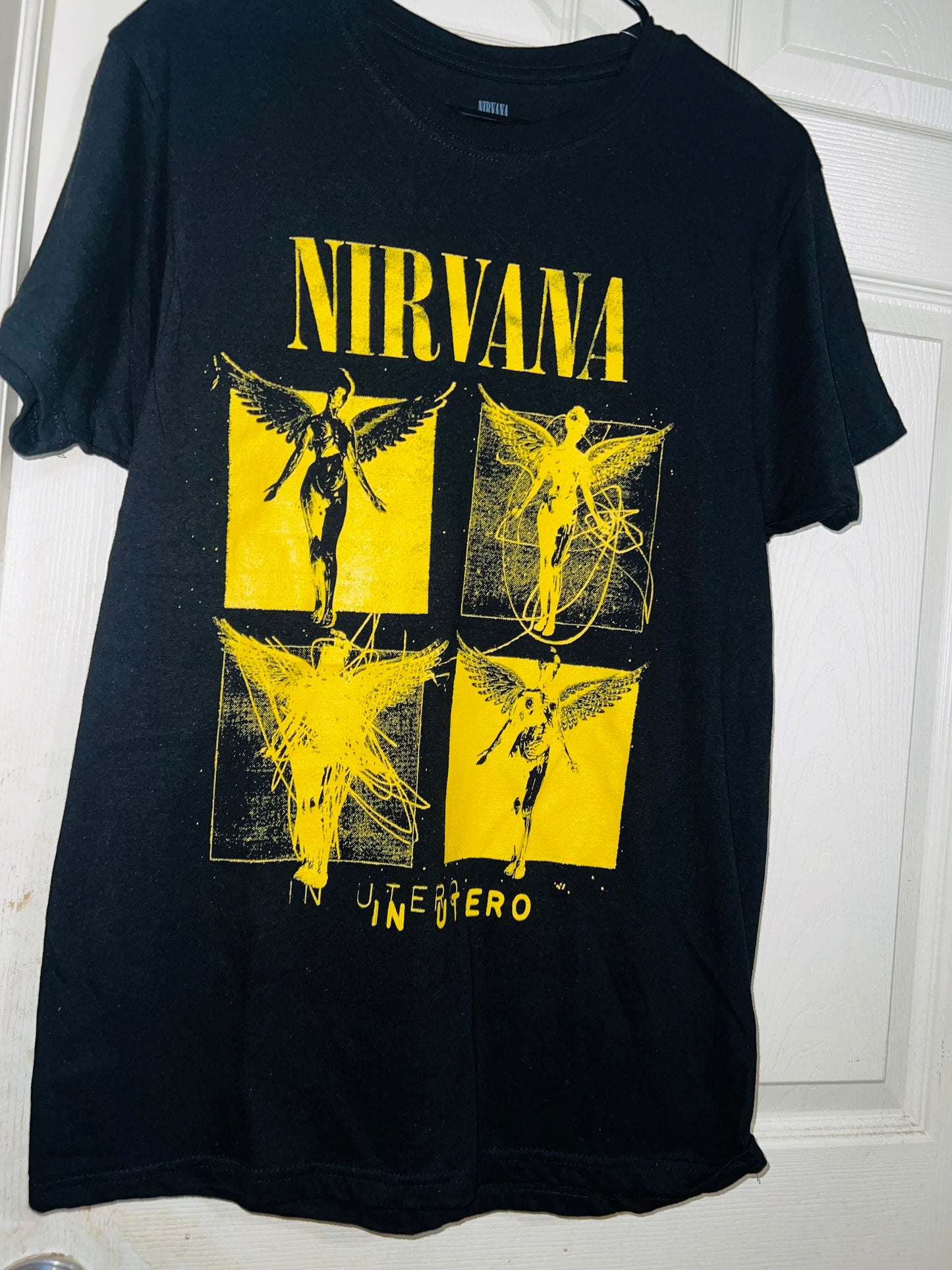 Nirvana “In Utero” Oversized Distressed Tee