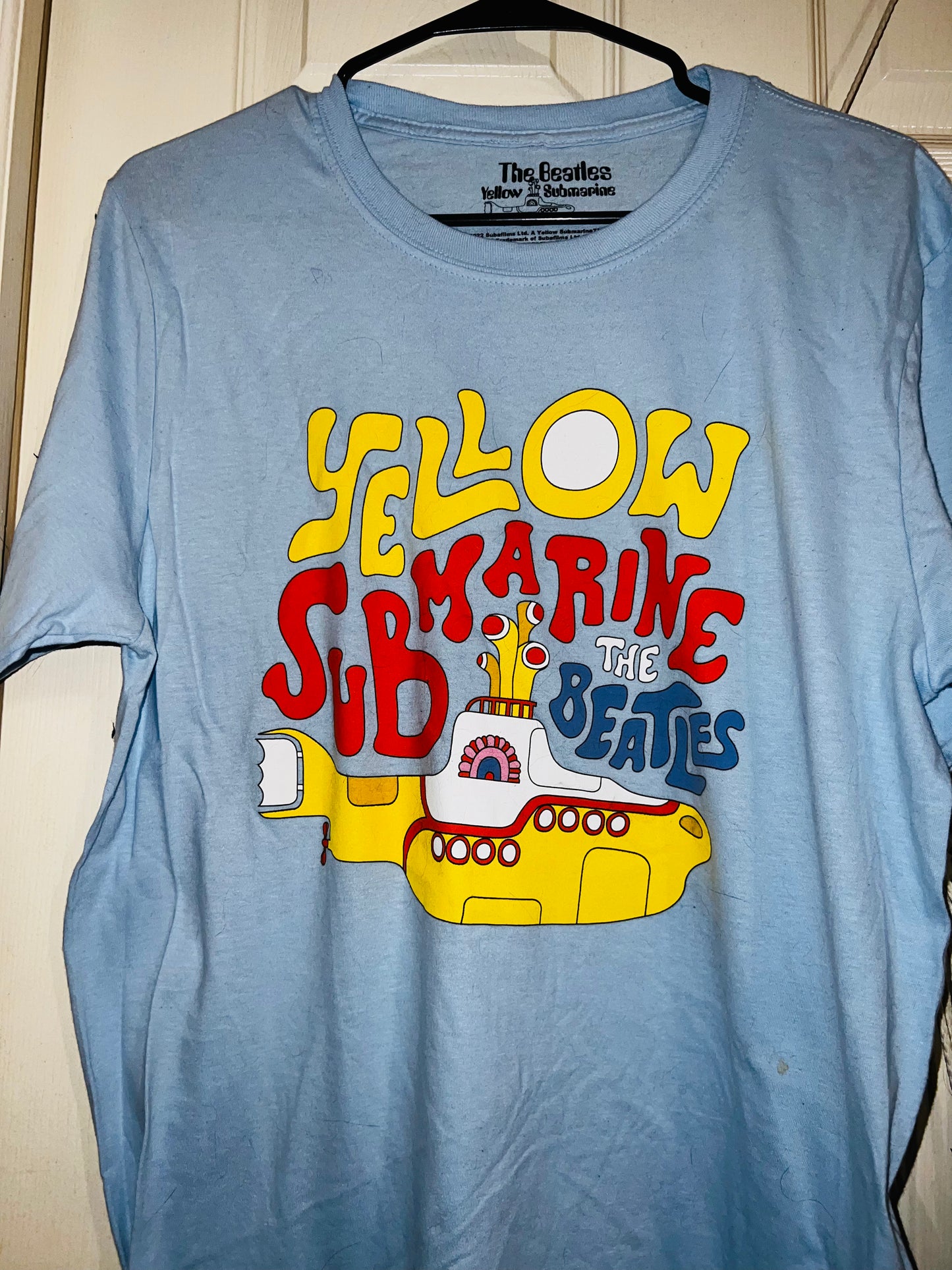 The Beatles Yellow Submarine Oversized Distressed are