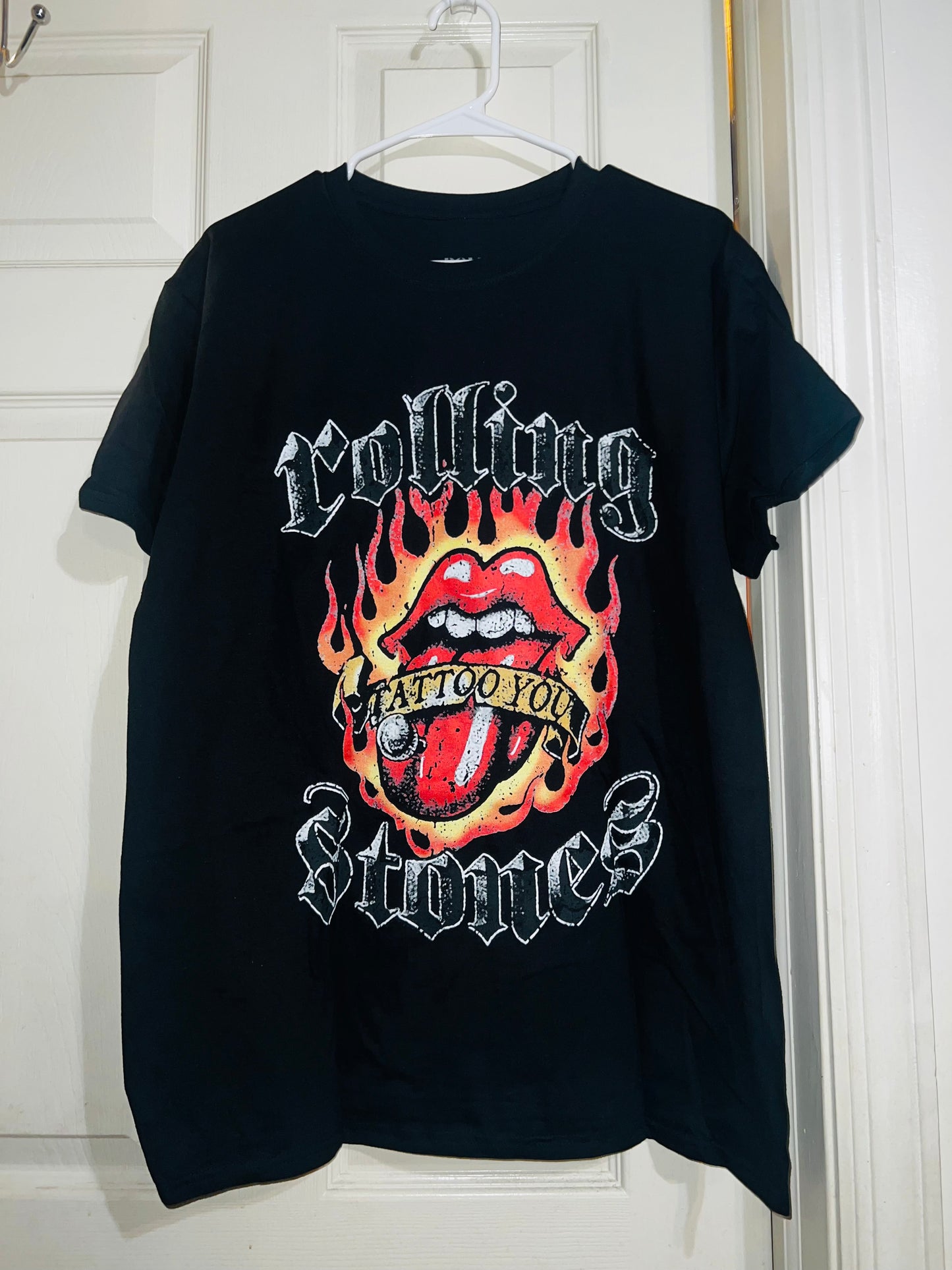 Rolling Stones “Tattoo You” Oversized Distressed Tee