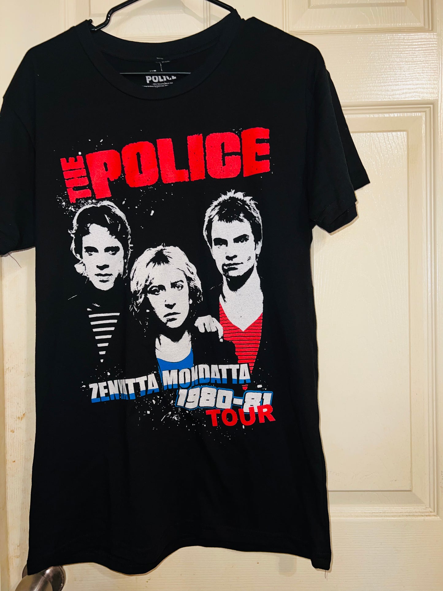 The Police Zenyatta Mondatta 80-81 Tour Oversized Distressed Tee