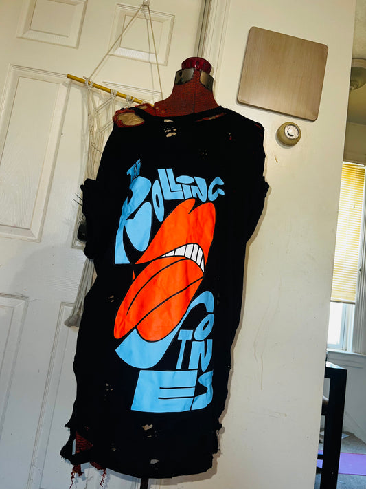 The Rolling Stones Oversized Distressed Tee