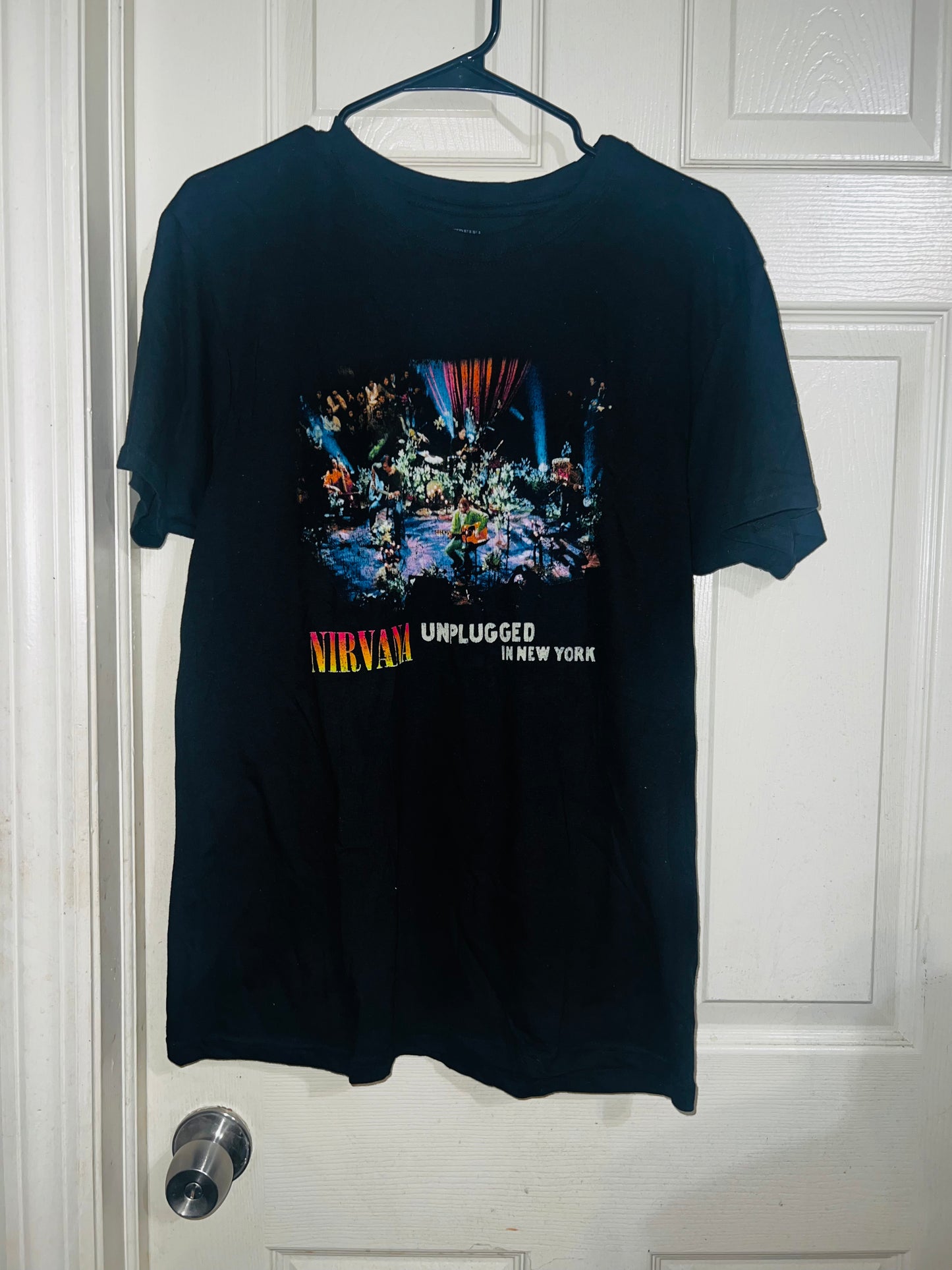 Nirvana Unplugged NYC Oversized Distressed Tee