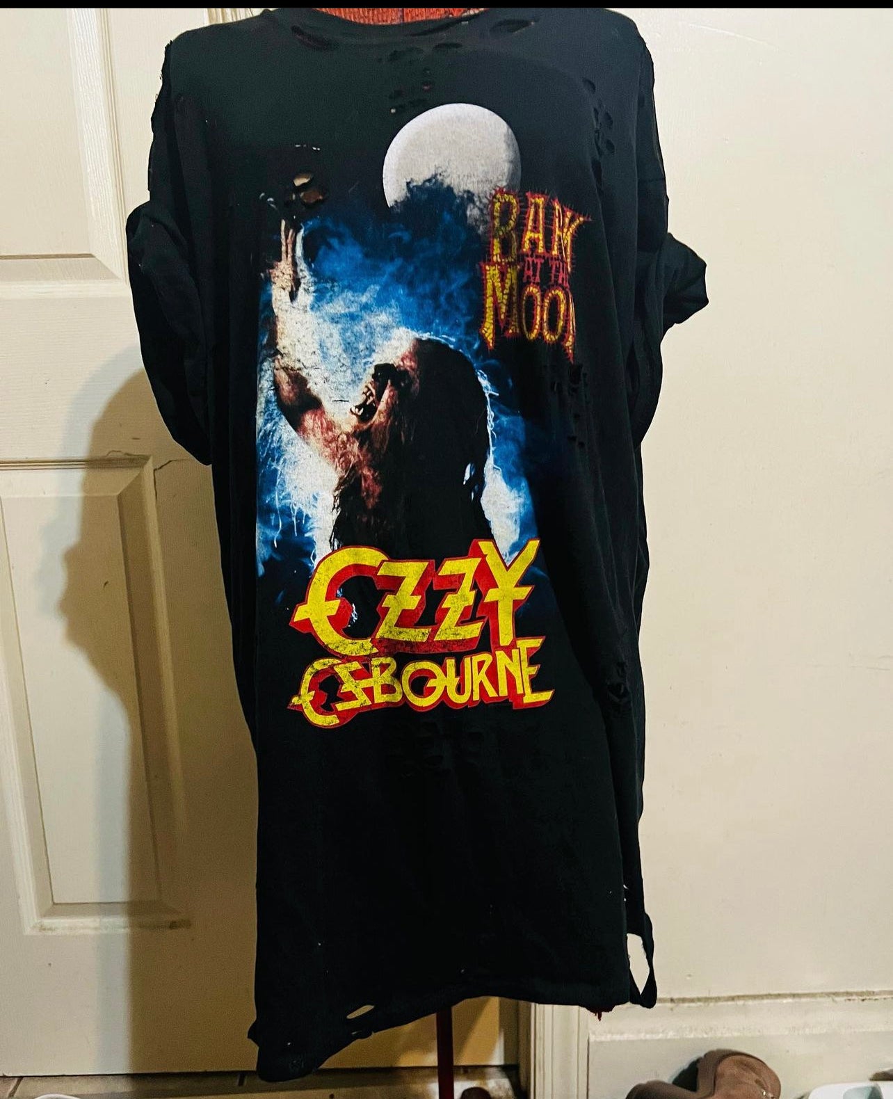 Ozzy Osbourne “Back at the Moon” Oversized Distressed Tee