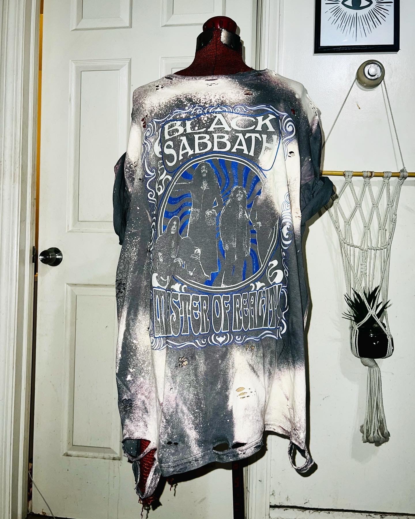 Black Sabbath Oversized Distressed Tee