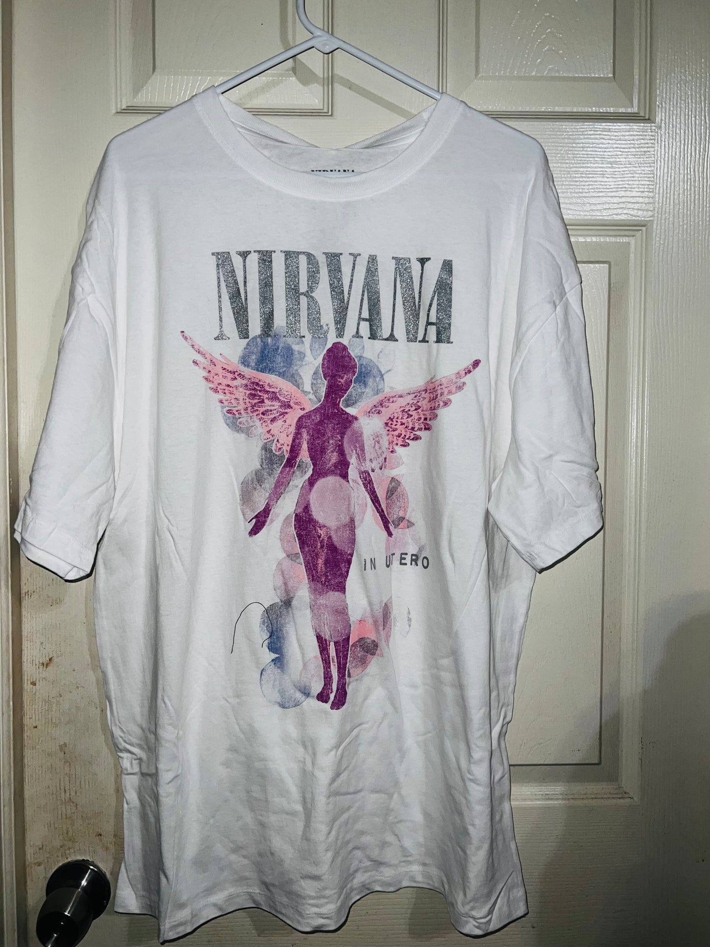 Nirvana Utero Oversized Distressed Tee