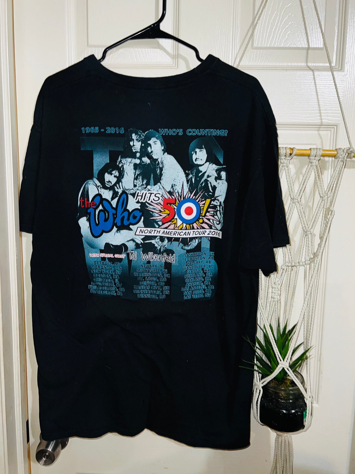 The Who 2016 Vintage Tour Oversized Distressed Tee