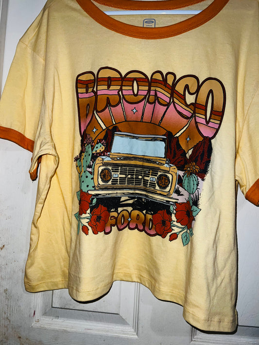 Ford Bronco 60’s Style Oversized Distressed Tee