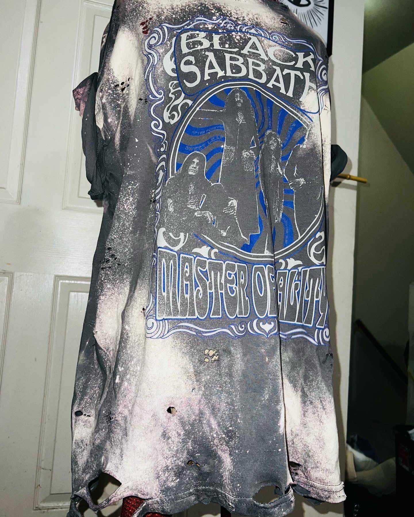 Black Sabbath Oversized Distressed Tee