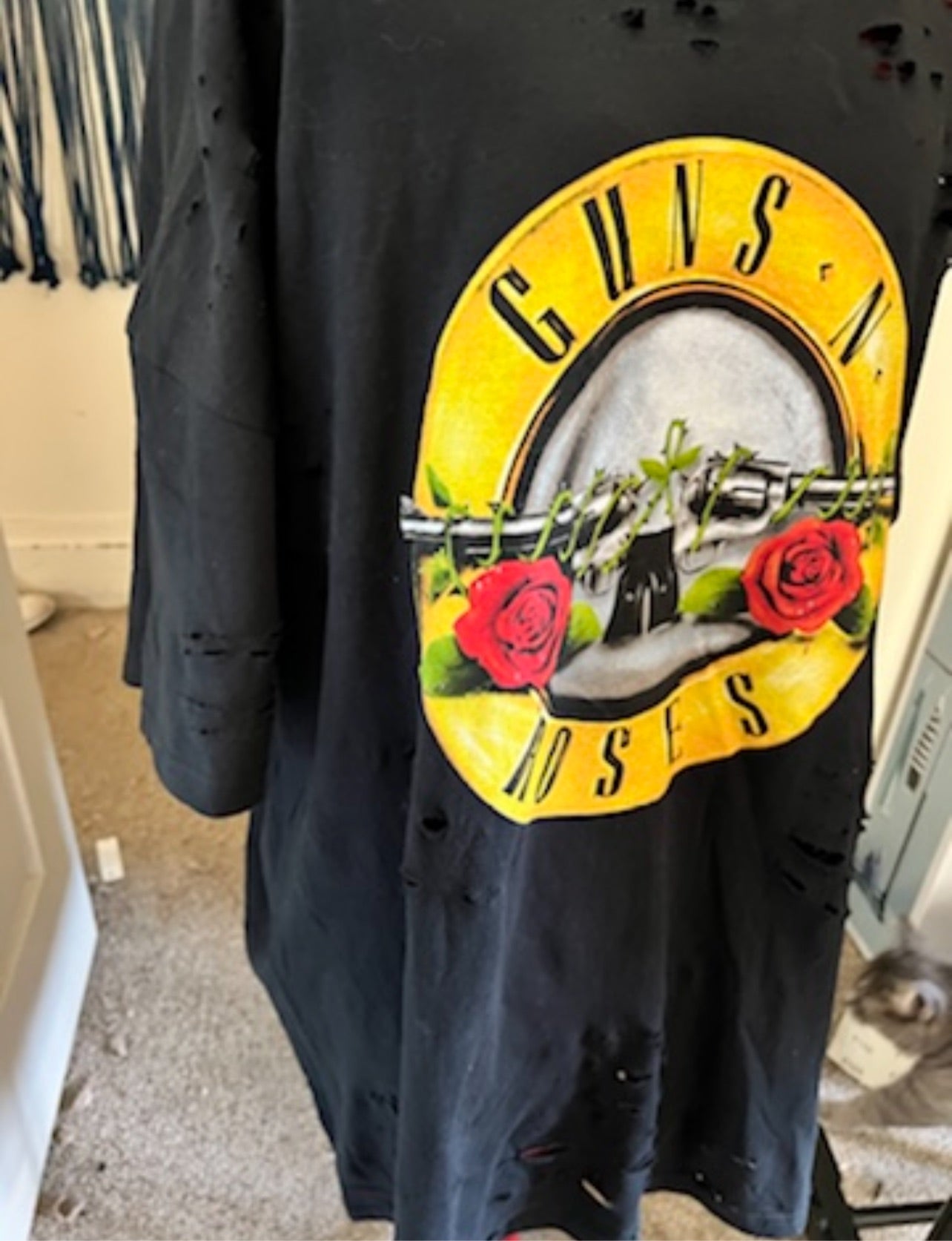 Guns n Roses Oversized Distressed Tee