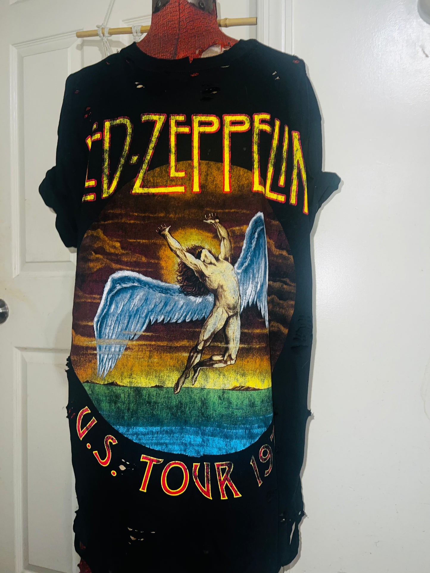 Led Zeppelin Oversized Distressed Tee