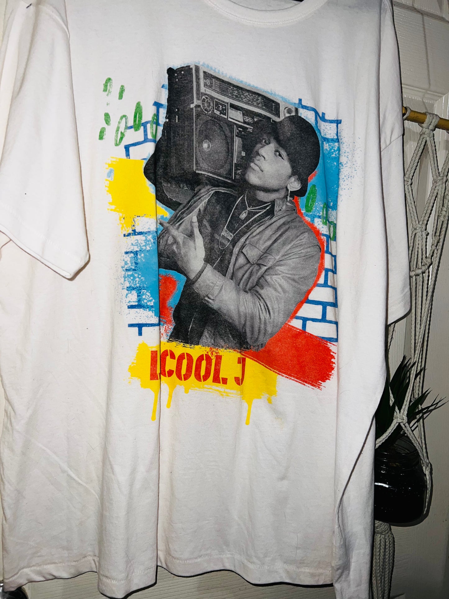 LL Cool J Oversized Distressed Tee