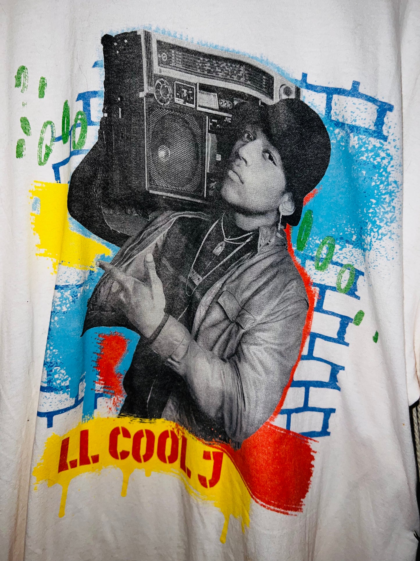 LL Cool J Oversized Distressed Tee