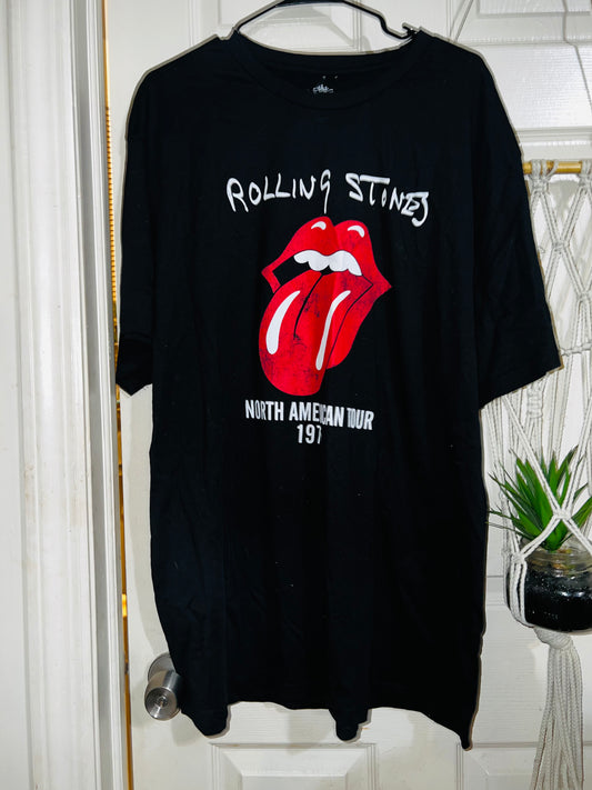 Rolling Stones 1971 NA Tour OS Distressed Tee