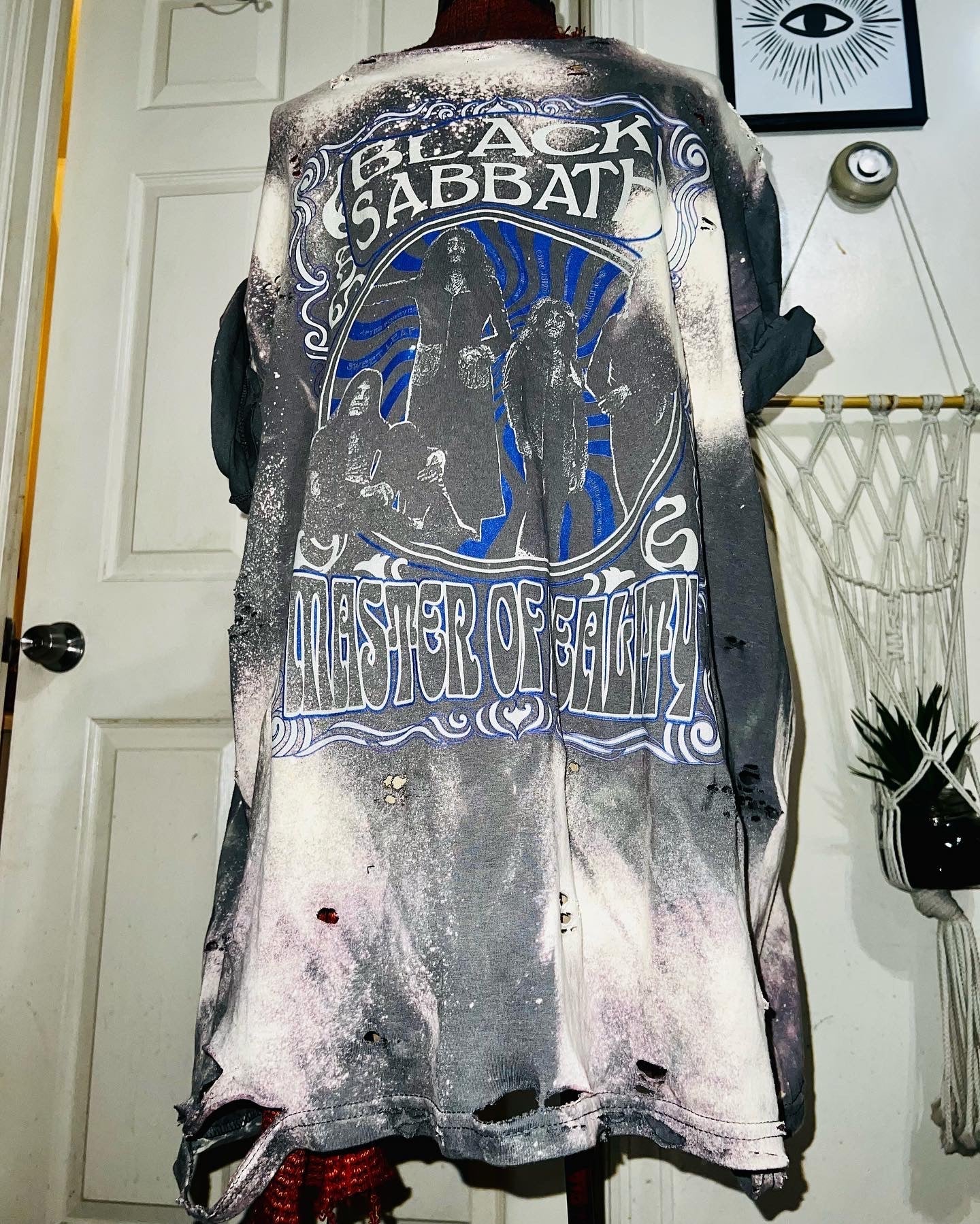 Black Sabbath Oversized Distressed Tee