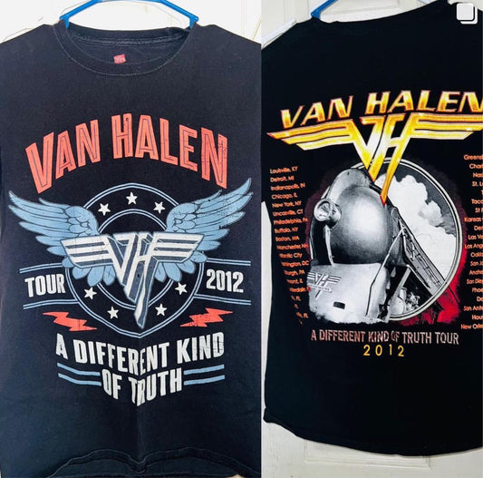Vintage Van Halen 2012 Oversized Distressed Tee