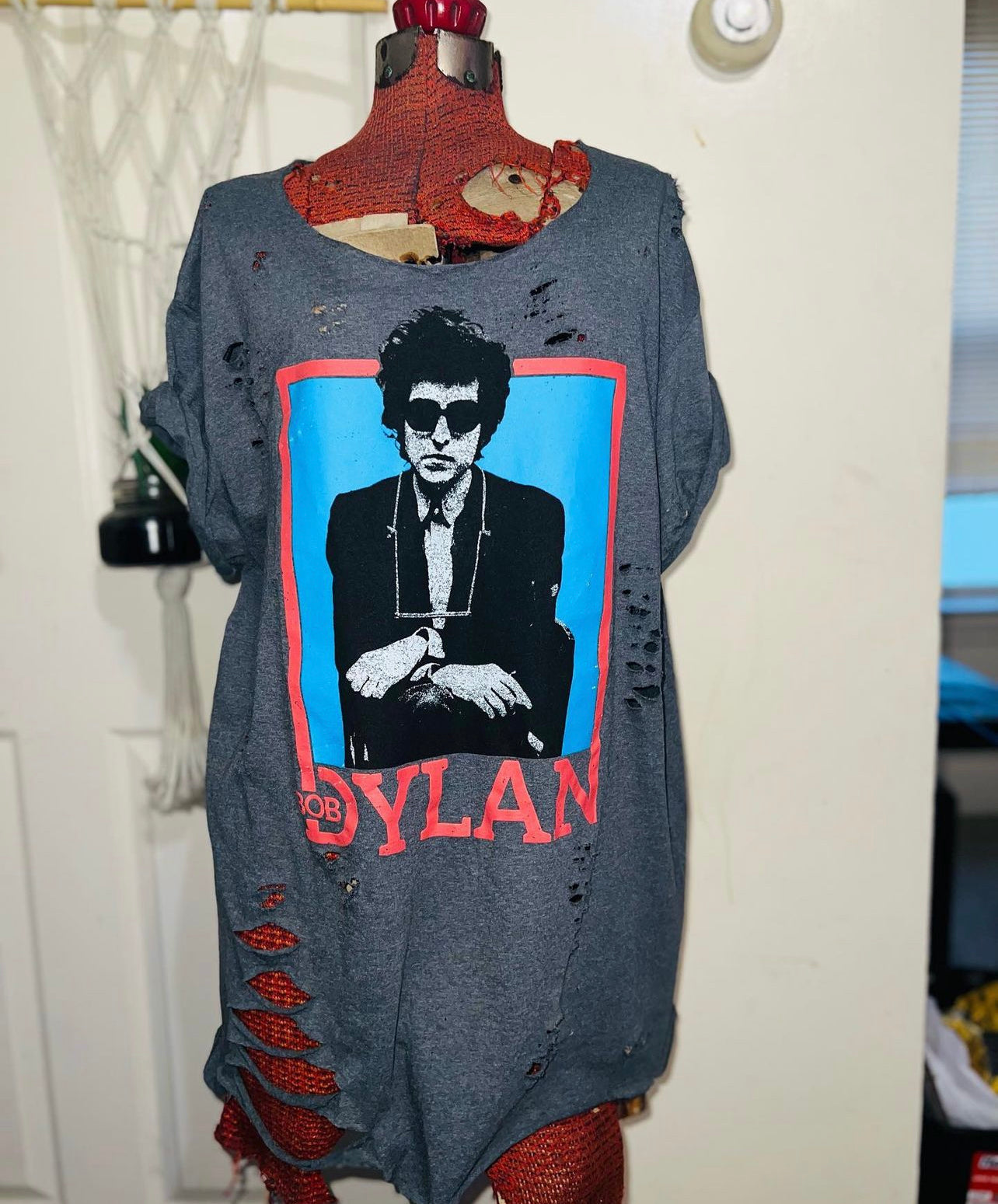 Bob Dylan Oversized Distressed Tee
