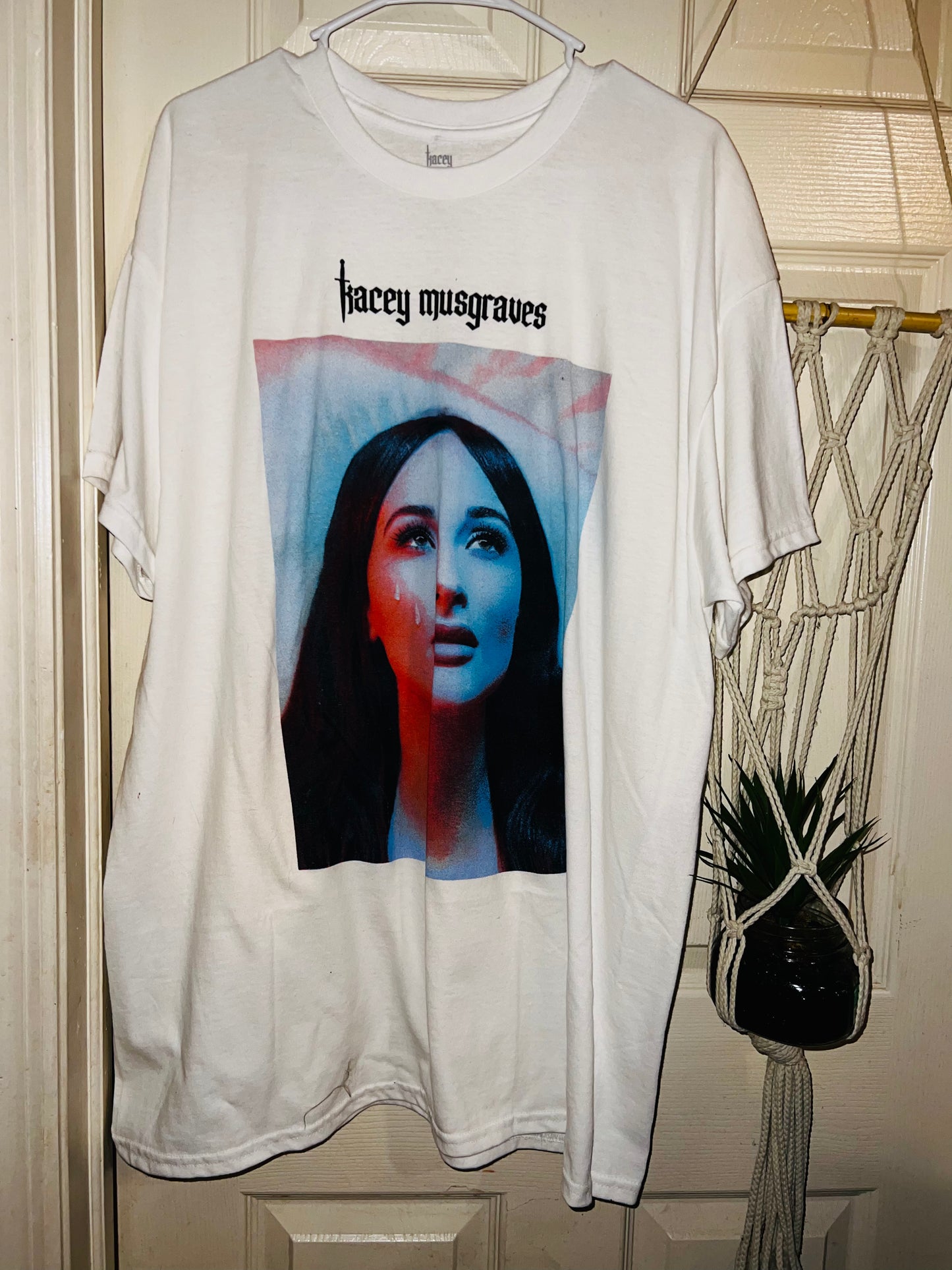 Kasey Musgraves Oversized Distressed Tee