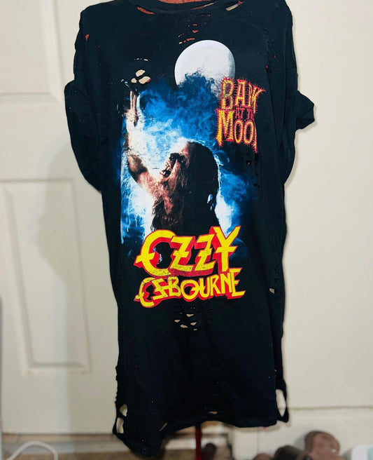 Ozzy Osbourne “Back at the Moon” Oversized Distressed Tee