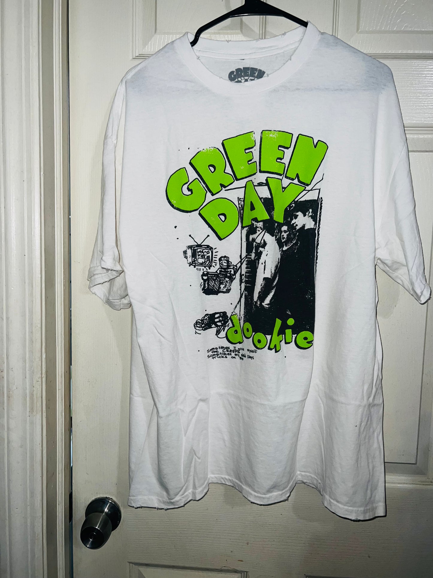 Green Day Dookie Oversized Distressed Tee