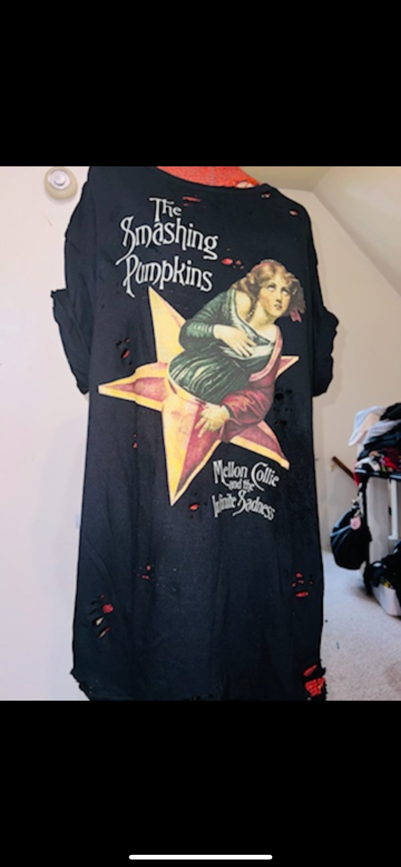 Smashing Pumpkins Oversized Distressed Tee (Copy)