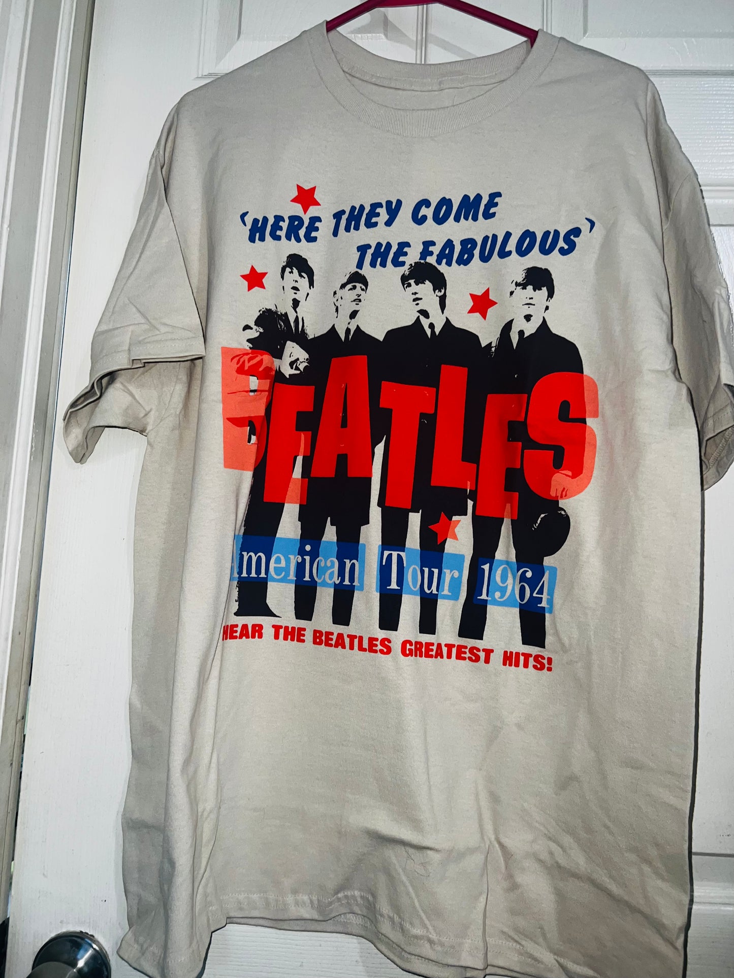 The Beatles 64 Oversized Distressed Concert Tee