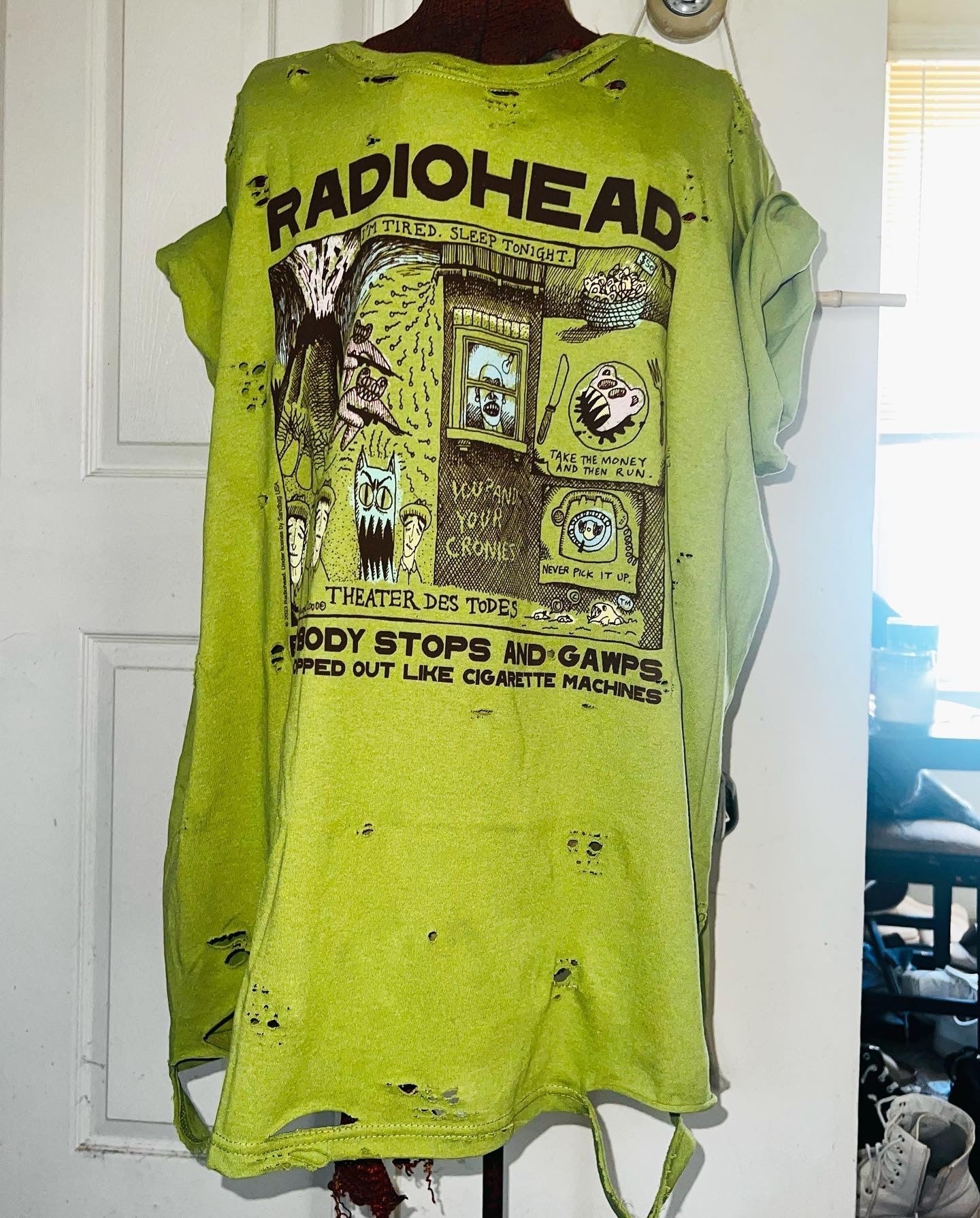 Radiohead Oversized Distressed Tee