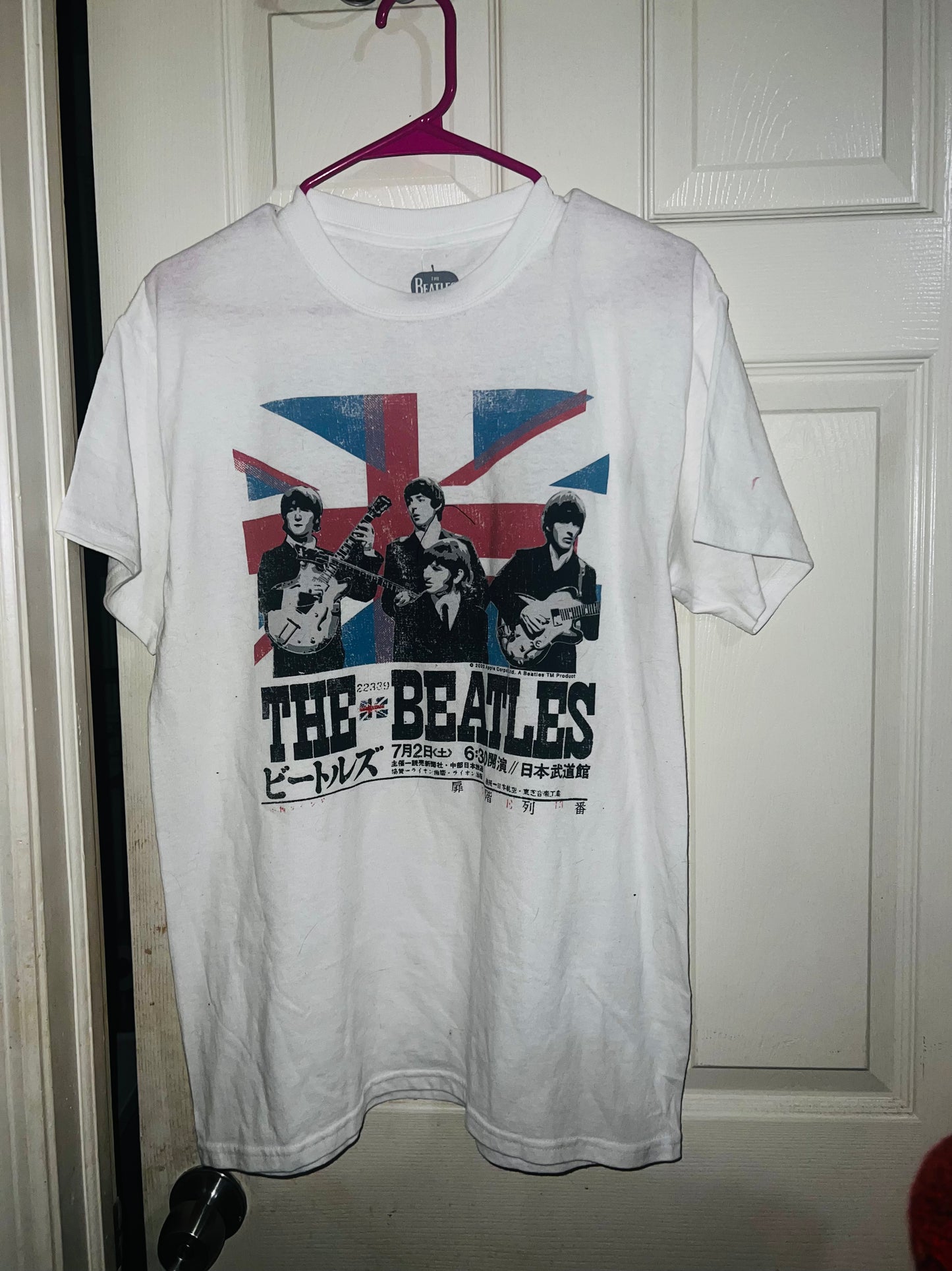 The Beatles Double Sided Oversized Distressed Tee