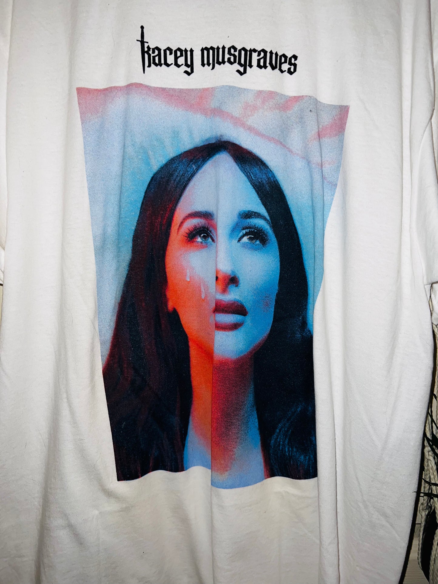 Kasey Musgraves Oversized Distressed Tee