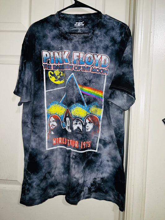 Pink Floyd Tie Dye Distressed Tee